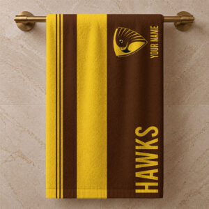 Auspiritmerch Hawthorn Hawks Premium Bath/ Beach Towel Personalized Gift For Fan