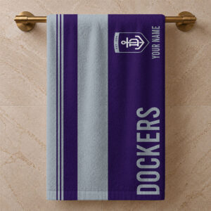 Auspiritmerch Fremantle Dockers Premium Bath/ Beach Towel Personalized Gift For Fan