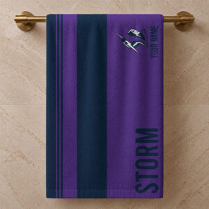 Auspiritmerch Melbourne Storm Premium Bath/ Beach Towel Personalized Gift For Fan