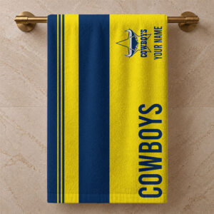 Auspiritmerch North Queensland Cowboys Premium Bath/ Beach Towel Personalized Gift For Fan