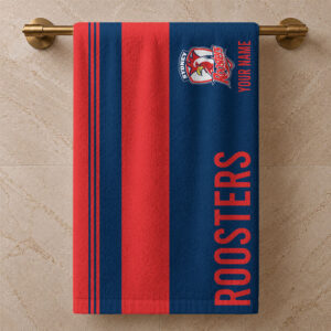 Auspiritmerch Sydney Roosters Premium Bath/ Beach Towel Personalized Gift For Fan