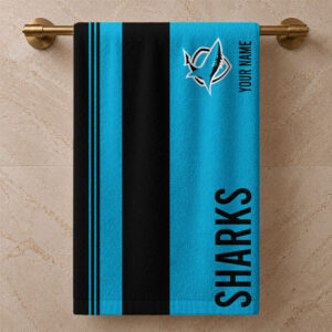 Auspiritmerch Cronulla-Sutherland Sharks Premium Bath/ Beach Towel Personalized Gift For Fan