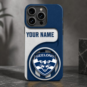 Auspiritmerch Geelong Cats Phone Case Custom Name Gift For Fan
