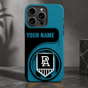 Auspiritmerch Port Adelaide Phone Case Custom Name Gift For Fan