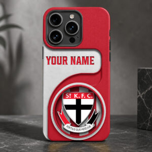 Auspiritmerch St Kilda Saints Phone Case Custom Name Gift For Fan