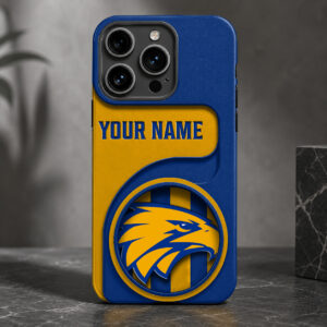 Auspiritmerch West Coast Eagles Phone Case Custom Name Gift For Fan