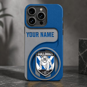 Auspiritmerch Canterbury-Bankstown Bulldogs Phone Case Custom Name Gift For Fan
