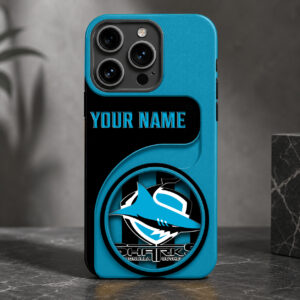 Auspiritmerch Cronulla-Sutherland Sharks Phone Case Custom Name Gift For Fan