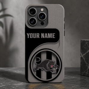 Auspiritmerch Penrith Panthers Phone Case Custom Name Gift For Fan