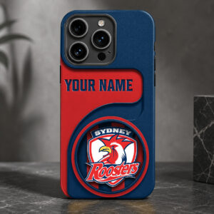Auspiritmerch Sydney Roosters Phone Case Custom Name Gift For Fan