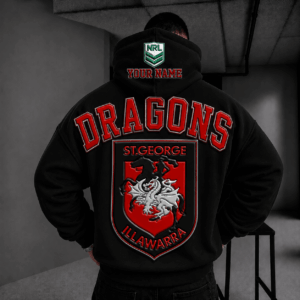 Auspiritmerch St. George Illawarra Dragons Hoodie Personalized Gifts For Fan