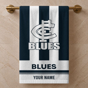 Auspiritmerch Carlton Blues Premium Bath/ Beach Towel Personalized Gift For Fan