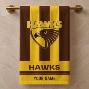 Auspiritmerch Hawthorn Hawks Premium Bath/ Beach Towel Personalized Gift For Fan