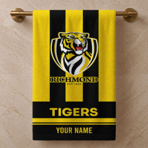 Auspiritmerch Richmond Tigers Premium Bath/ Beach Towel Personalized Gift For Fan