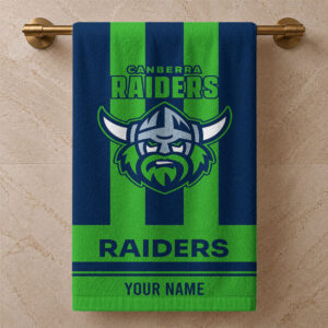 Auspiritmerch Canberra Raiders Premium Bath/ Beach Towel Personalized Gift For Fan