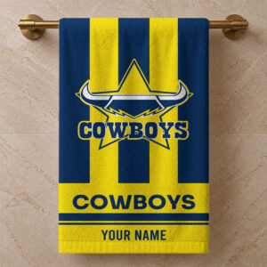 Auspiritmerch North Queensland Cowboys Premium Bath/ Beach Towel Personalized Gift For Fan