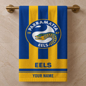 Auspiritmerch Parramatta Eels Premium Bath/ Beach Towel Personalized Gift For Fan