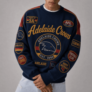 Auspiritmerch Adelaide Crows Sweatshirt Custom Name Daily Casual Fashion