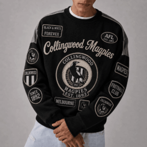 Auspiritmerch Collingwood Magpies Sweatshirt Custom Name Daily Casual Fashion