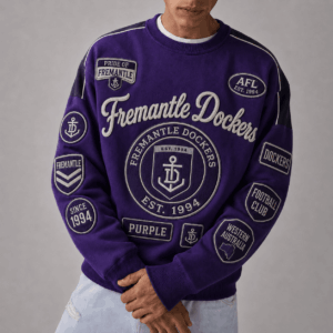 Auspiritmerch Fremantle Dockers Sweatshirt Custom Name Daily Casual Fashion