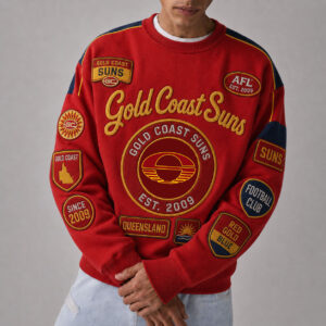 Auspiritmerch Gold Coast Suns Sweatshirt Custom Name Daily Casual Fashion