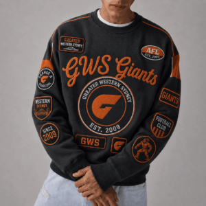 Auspiritmerch GWS Giants Sweatshirt Custom Name Daily Casual Fashion