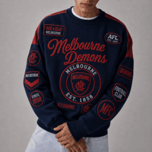 Auspiritmerch Melbourne Demons Sweatshirt Custom Name Daily Casual Fashion