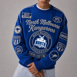 Auspiritmerch North Melbourne Sweatshirt Custom Name Daily Casual Fashion