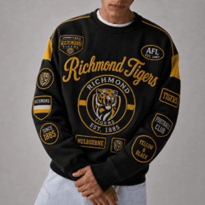 Auspiritmerch Richmond Tigers Sweatshirt Custom Name Daily Casual Fashion