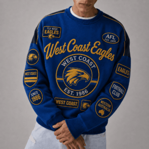 Auspiritmerch West Coast Eagles Sweatshirt Custom Name Daily Casual Fashion