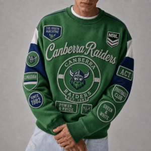Auspiritmerch Canberra Raiders Sweatshirt Custom Name Daily Casual Fashion