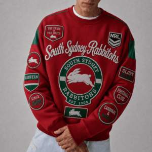 Auspiritmerch South Sydney Rabbitohs Sweatshirt Custom Name Daily Casual Fashion