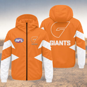 Auspiritmerch GWS Giants Windbreaker Jacket Custom Name Daily Casual Fashion