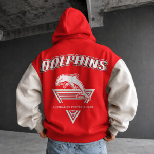 Auspiritmerch Redcliffe Dolphins Premium Hoodie Custom Name Gift For Fan