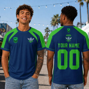 Auspiritmerch Canberra Raiders Premium 2026 T-Shirt Custom Name Gift For Fan