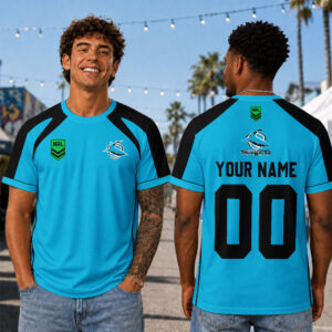 Auspiritmerch Cronulla-Sutherland Sharks Premium 2026 T-Shirt Custom Name Gift For Fan