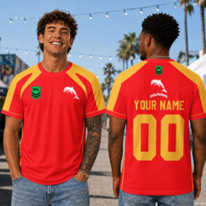 Auspiritmerch Redcliffe Dolphins Premium 2026 T-Shirt Custom Name Gift For Fan