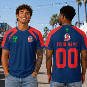 Auspiritmerch Sydney Roosters Premium 2026 T-Shirt Custom Name Gift For Fan