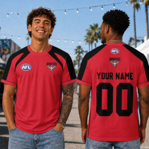 Auspiritmerch Essendon Premium 2026 T-Shirt Custom Name Gift For Fan