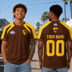 Auspiritmerch Hawthorn Hawks Premium 2026 T-Shirt Custom Name Gift For Fan