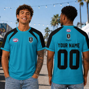 Auspiritmerch Port Adelaide Premium 2026 T-Shirt Custom Name Gift For Fan