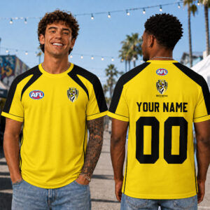 Auspiritmerch Richmond Tigers Premium 2026 T-Shirt Custom Name Gift For Fan