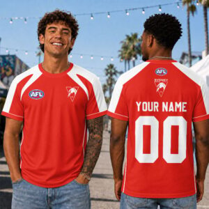 Auspiritmerch Sydney Swans Premium 2026 T-Shirt Custom Name Gift For Fan