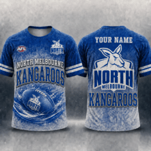 Auspiritmerch North Melbourne Casual T-Shirt Custom Name Gift For Fan