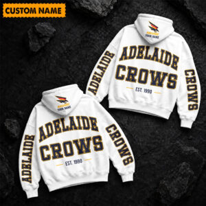 Auspiritmerch Adelaide Crows Hoodie Custom Name Gift For Fan