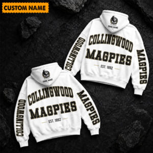 Auspiritmerch Collingwood Magpies Hoodie Custom Name Gift For Fan