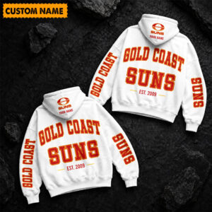 Auspiritmerch Gold Coast Suns Hoodie Custom Name Gift For Fan