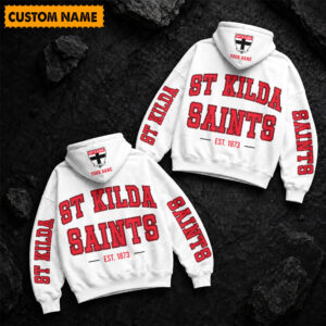 Auspiritmerch St Kilda Saints Hoodie Custom Name Gift For Fan