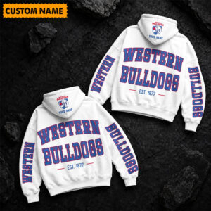 Auspiritmerch Western Bulldogs Hoodie Custom Name Gift For Fan