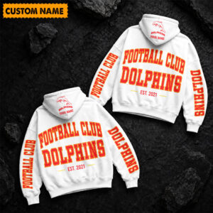Auspiritmerch Redcliffe Dolphins Hoodie Custom Name Gift For Fan